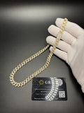 20" 10mm gold over silver moissanite Cuban chain, 17.15ctw D VVS1, 85.7g – Ott Family Jewelry (5)