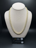 22" 10mm gold over silver moissanite Cuban chain, 18.86ctw D VVS1, 94.9g – Ott Family Jewelry (2)