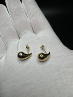 15mm 14k Yellow Gold Drop Earrings 1.83g