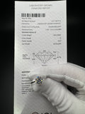 Size 7 Silver 1.58ct D VS2 Lab Diamond Solitaire Engagement Ring IGI Certified 2g