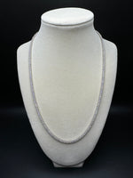 Moissanite Tennis Chains - 2mm (Sterling Silver setting)