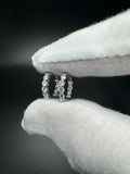 15mm Silver 1/2ctw VS/VVS Lab Diamond Inside Out Hoops 2.3g