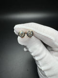 14k Yellow Gold 2ctw EGL Certified Round Bezel Set Lab Diamond Studs