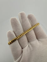 7.5” 10k Yellow Gold Cuban 5mm 13.9g