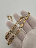 24” 10k Gold Diamond Cut Figaro 8mm 21.86g