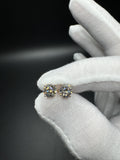 14k Yellow Gold 2ctw Fully Certified EGL Lab Diamond Studs