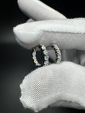 15mm Silver 1/2ctw VS/VVS Lab Diamond Inside Out Hoops 2.3g