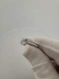 Size 7 14k White Gold 1.5ctw EGL Certified Lab Diamond Engagement Ring & Wedding Band. 1ct Round EGL Certified E VS2 Center & .5ctw E VvS2 Diamonds on Bands 4.0g