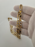 24” 10k Gold Diamond Cut Figaro 8mm 21.86g