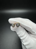 14k Yellow Gold 2ctw EGL Certified Round Bezel Set Lab Diamond Studs