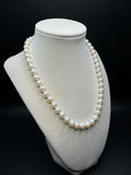 18” 14k Yellow Gold 8mm Freshwater Pearl Necklace 39.2g