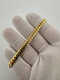 7.75” 10k Yellow Gold Cuban 6mm 20.7g