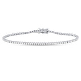 7” 14k White Gold 2ctw VS/VVS Lab Diamond Tennis Bracelet