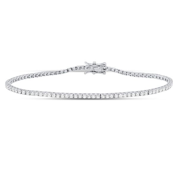 7” 14k White Gold 2ctw VS/VVS Lab Diamond Tennis Bracelet