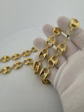 24" 10k Yellow Gold Gu$$i Puff 14mm 36.9g