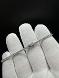 7.25” Platinum 3.5ctw VS/VVS Lab Diamond Tennis Bracelet 2.3mm 11.5g
