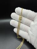 22" 14k Yellow Gold Cuban 3mm 15.8g