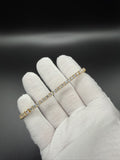 8" Gold over Silver 9ctw VS/VVS Lab Diamond Tennis Bracelet 4mm 14.2g
