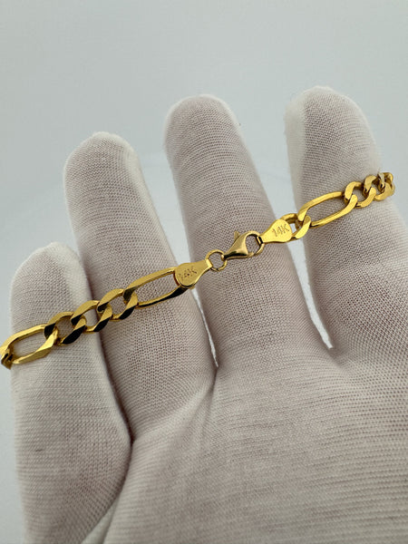 8.25” 14k Yellow Gold Figaro 6.5mm 10.8g