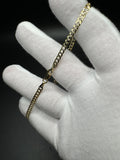 10” 14k Gold Diamond Cut Curb 3.5mm 4.14g