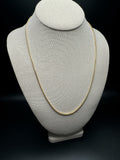 22” 10k Yellow Gold Franco 2mm 12.34g