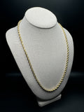 24” 14k Yellow Gold Rope 4.5mm 44.2g