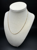 16” 18k Yellow Gold Box Chain 1.5mm 4.8g