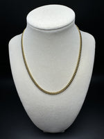 16” 14k Yellow Gold Cuban 4mm 20.4g