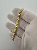 7.75” 10k Yellow Gold Cuban 6mm 20.7g