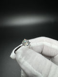 Size 7 Silver 1.53ct D VS2 Lab Diamond Solitaire Engagement Ring IGI Certified 2g