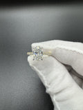 Size 7 14k Yellow Gold 2.36ctw EGL Certified lab Diamond Engagement Ring. 2.01ct Oval EGL Certified G VS1 Center & .35ctw E VVS2 Diamonds on Band 3.3g