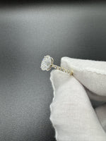 Size 7 14k Yellow Gold 2.36ctw EGL Certified lab Diamond Engagement Ring. 2.01ct Oval EGL Certified G VS1 Center & .35ctw E VVS2 Diamonds on Band 3.3g