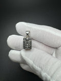 1/2” Silver Lock Box/ Pill Container 3.8mm Bail 7.6g
