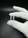 20mm 14k Yellow Gold 3/4ctw VS/VVS Lab Diamond 3 Row Hoops 4.4g