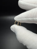 10mm 10k Yellow Gold 1/10ctw Natural Diamond Huggies .8g