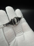 7.25" Silver Figaro Religious ID Bracelet 5mm 12.5g
