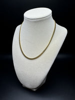 16” 14k Yellow Gold Cuban 4mm 20.4g