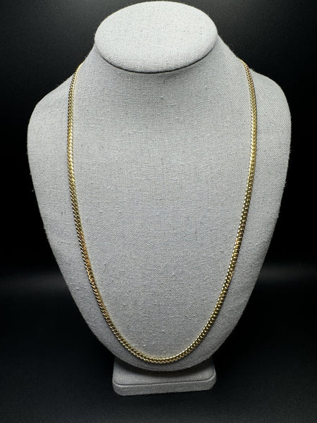 26” 14k Yellow Gold Cuban 4mm 32.2g