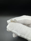 6mm 14k Yellow Gold CZ Screwback Studs .81g