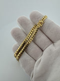 22” 14k Yellow Gold Cuban 5mm 44.5g