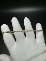 10” 14k Gold Diamond Cut Curb 3.5mm 4.14g