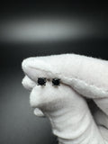 10k White Gold 1/2ctw Natural Black Diamond Studs .7g