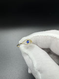 Size 6 14k Yellow Gold Evil Eye Ring 1.0g