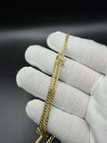 22" 14k Yellow Gold Cuban 3mm 15.8g