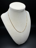 16” 18k Yellow Gold Box Chain 1.5mm 4.8g