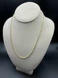 20” 14k Yellow Gold Rope 2.2mm 10.2g