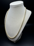 22” 10k Yellow Gold Rope 4mm 35.6g