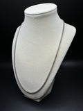 22” 14k White Gold Franco 3mm 22.21g