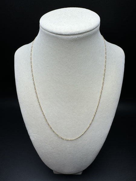 18” 14k Yellow Gold Figaro 1.5mm 2.0g
