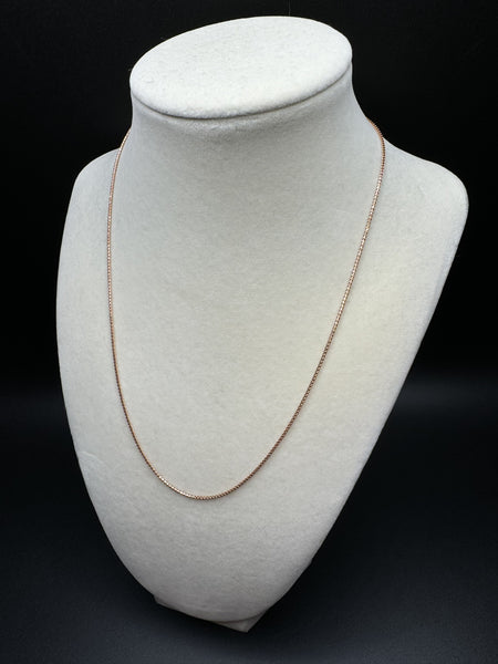 18” 14k Rose Gold Franco 1.3mm 3.1g